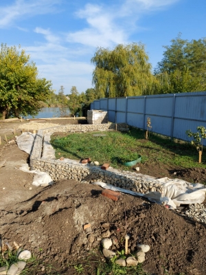 Монтаж и установка подпорной стенки из габиона в Краснодаре