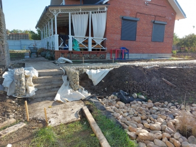 Декоративные габионы для благоустройства загородного участка