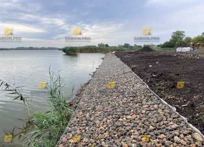Укрепление берега матрасами типа Рено в Тимашевске вдоль водоема